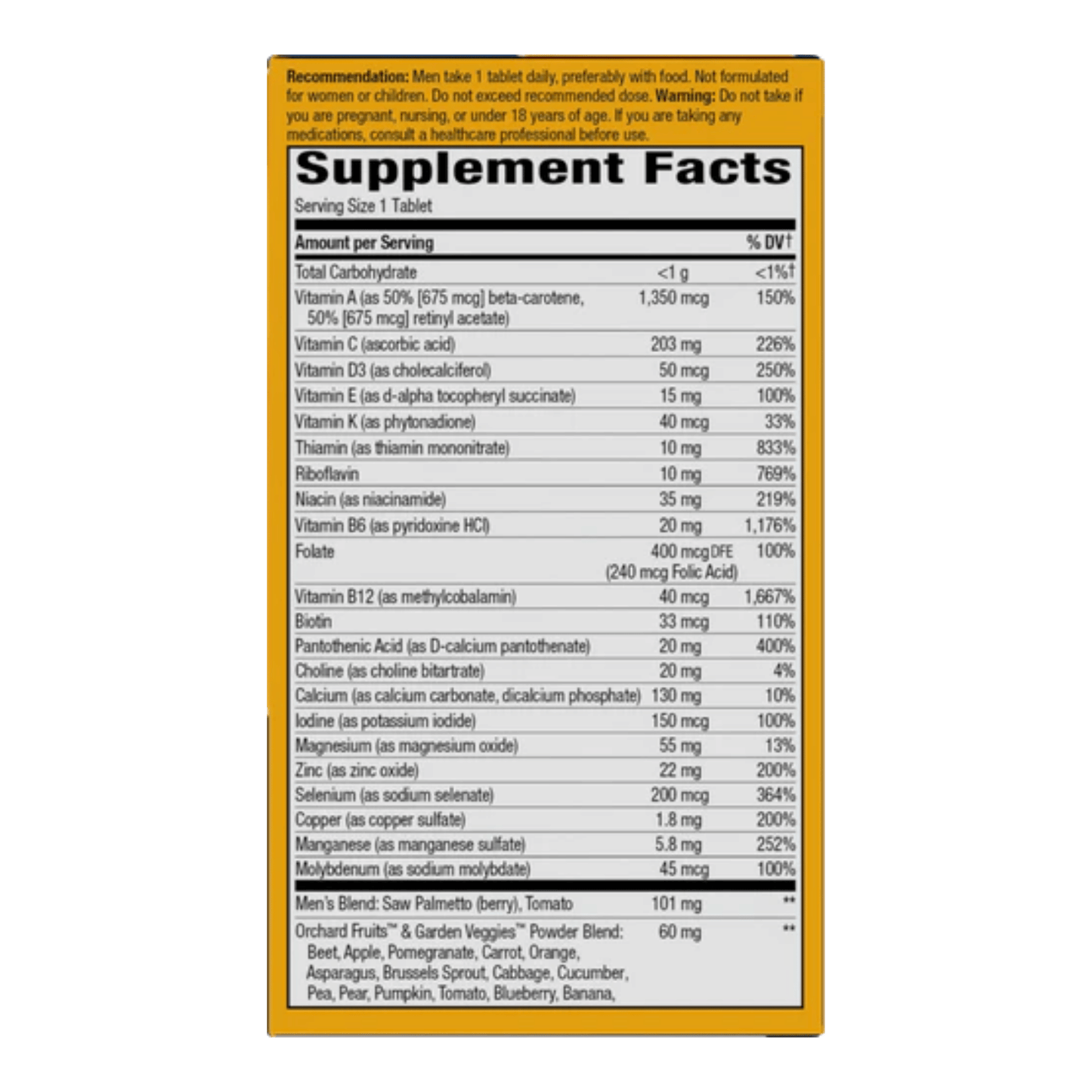 Alternate image of Nature's Way Alive! Once Daily Men's Ultra Multivitamin (60 count)