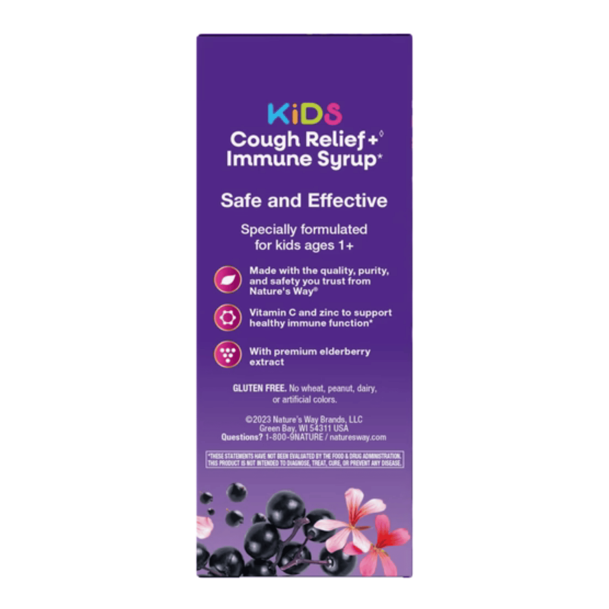 Alternate image of Nature's Way Kids Sambucus Cough Relief and Immune Syrup (4 oz)