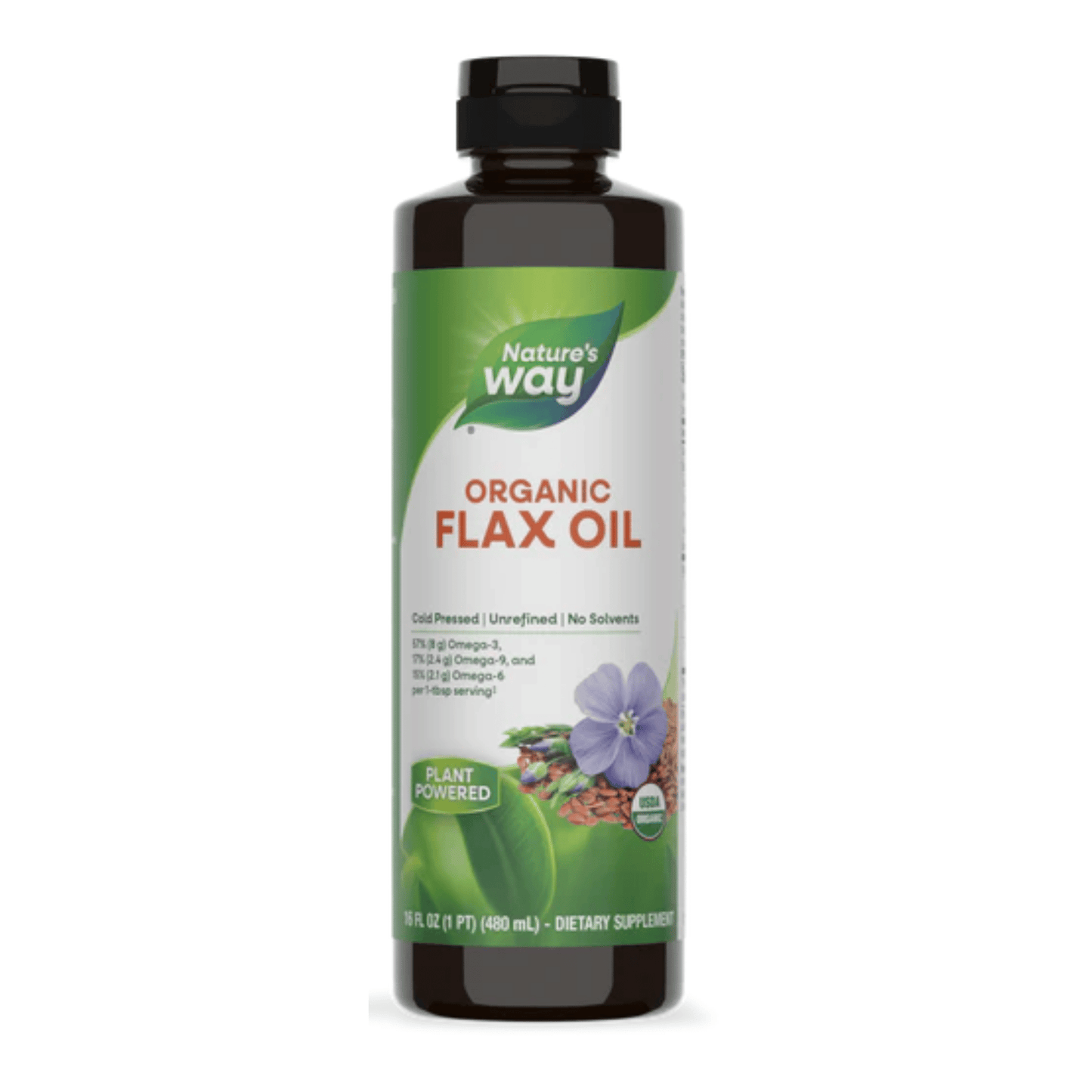 Primary image of Nature's Way Organic Flax Oil (16 oz)