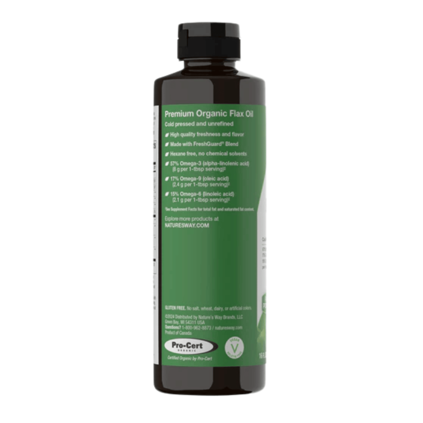 Alternate image of Nature's Way Organic Flax Oil (16 oz)