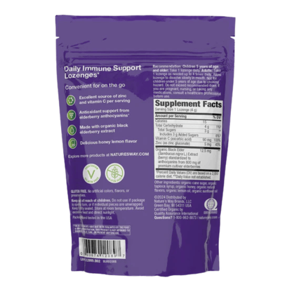 Alternate image of Nature's Way Organic Sambucus Immune Honey Lemon Lozenges  (24 ct)