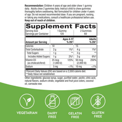 Alternate image of Nature's Way Vitamin D3 Gummies (120 ct)
