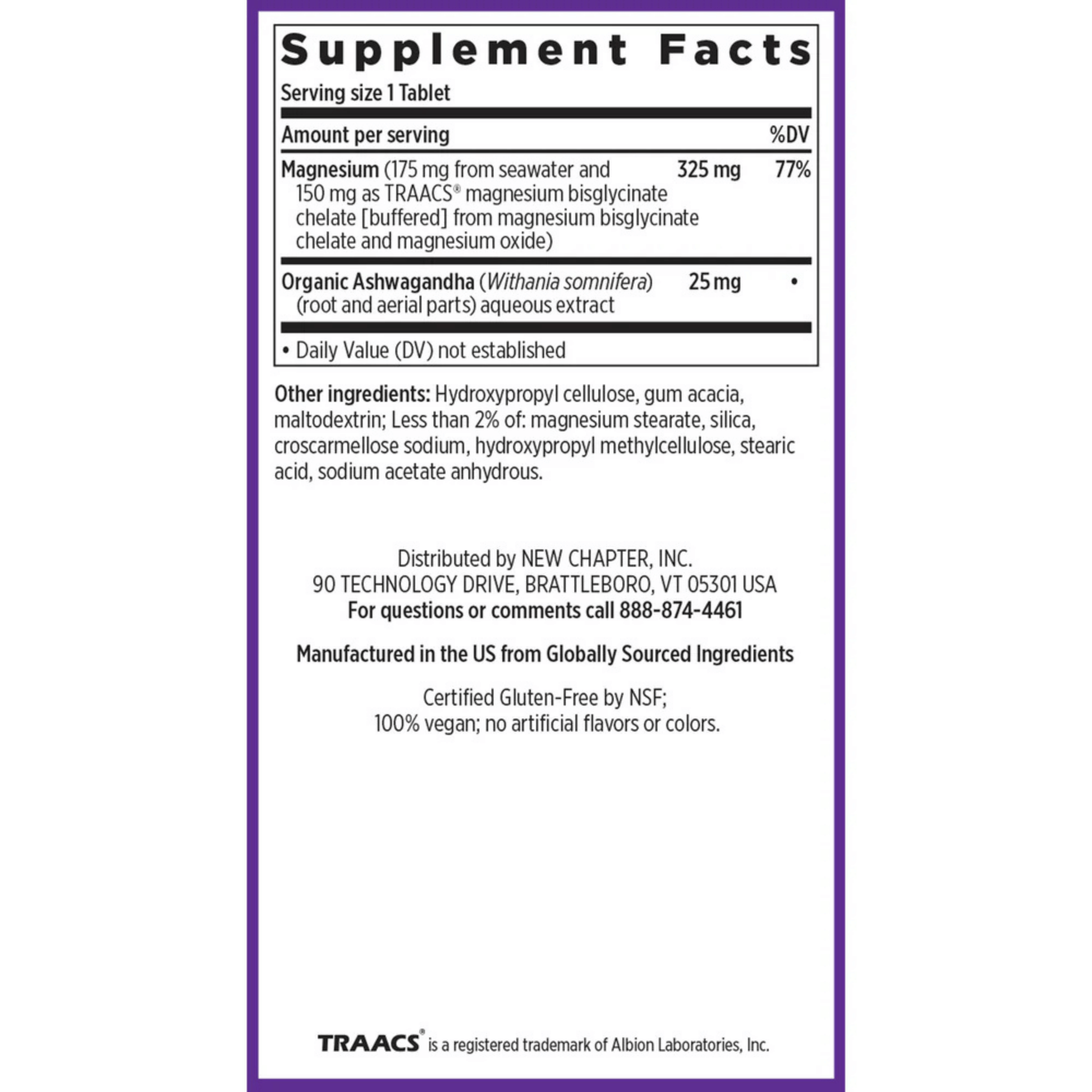 Alternate image of New Chapter Magnesium + Ashwagandha (30 ct)