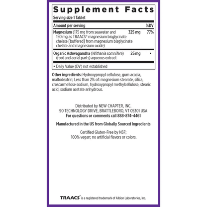 Alternate image of New Chapter Magnesium + Ashwagandha (30 ct)