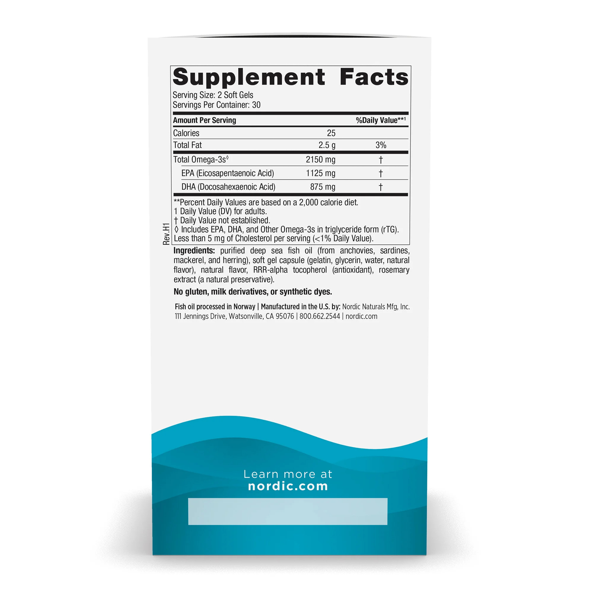 Alterntae image of Nordic Naturals Ultimate Omega 2X supplement facts