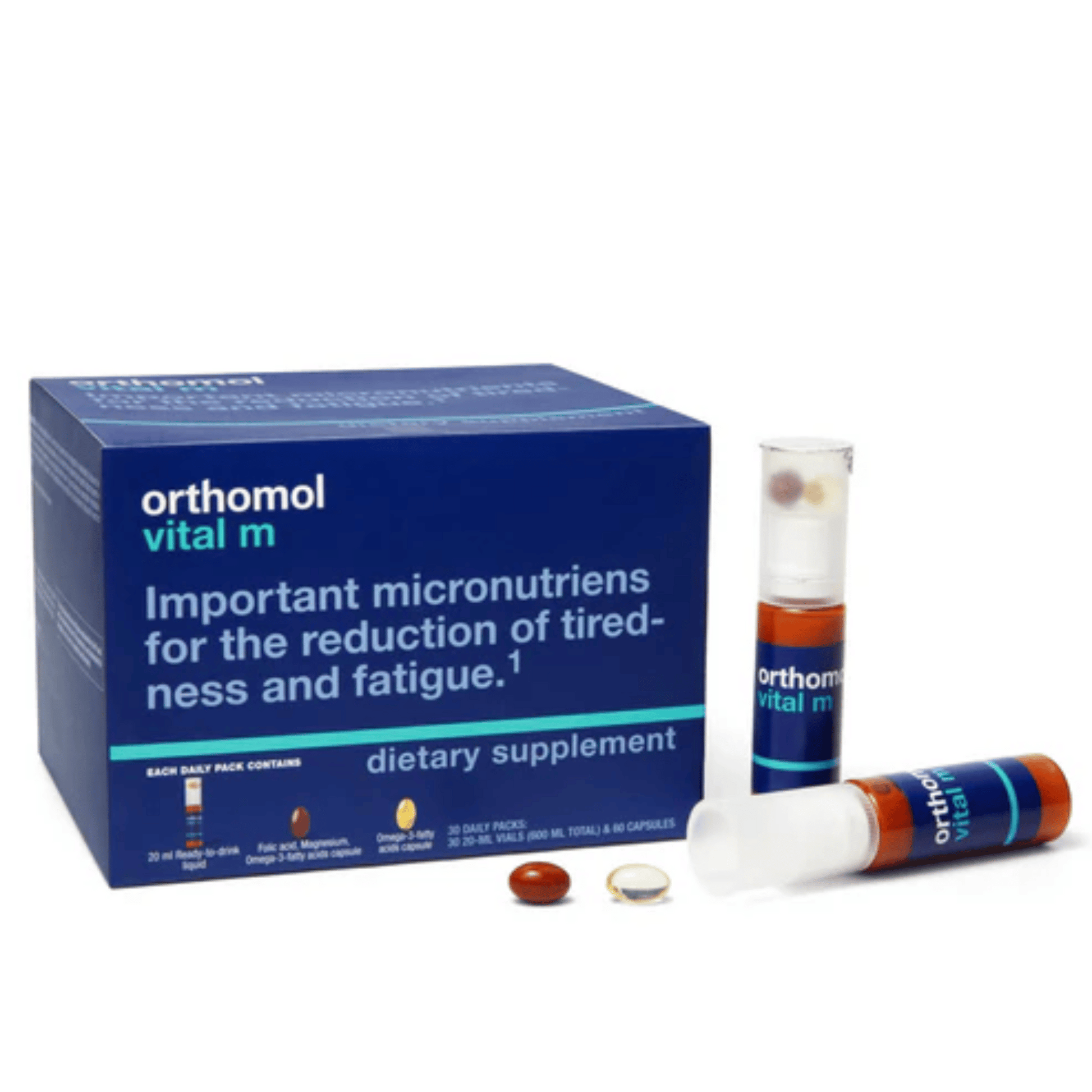 Alternate Image Orthomol Vital M Liquid Multivitamin Vials 