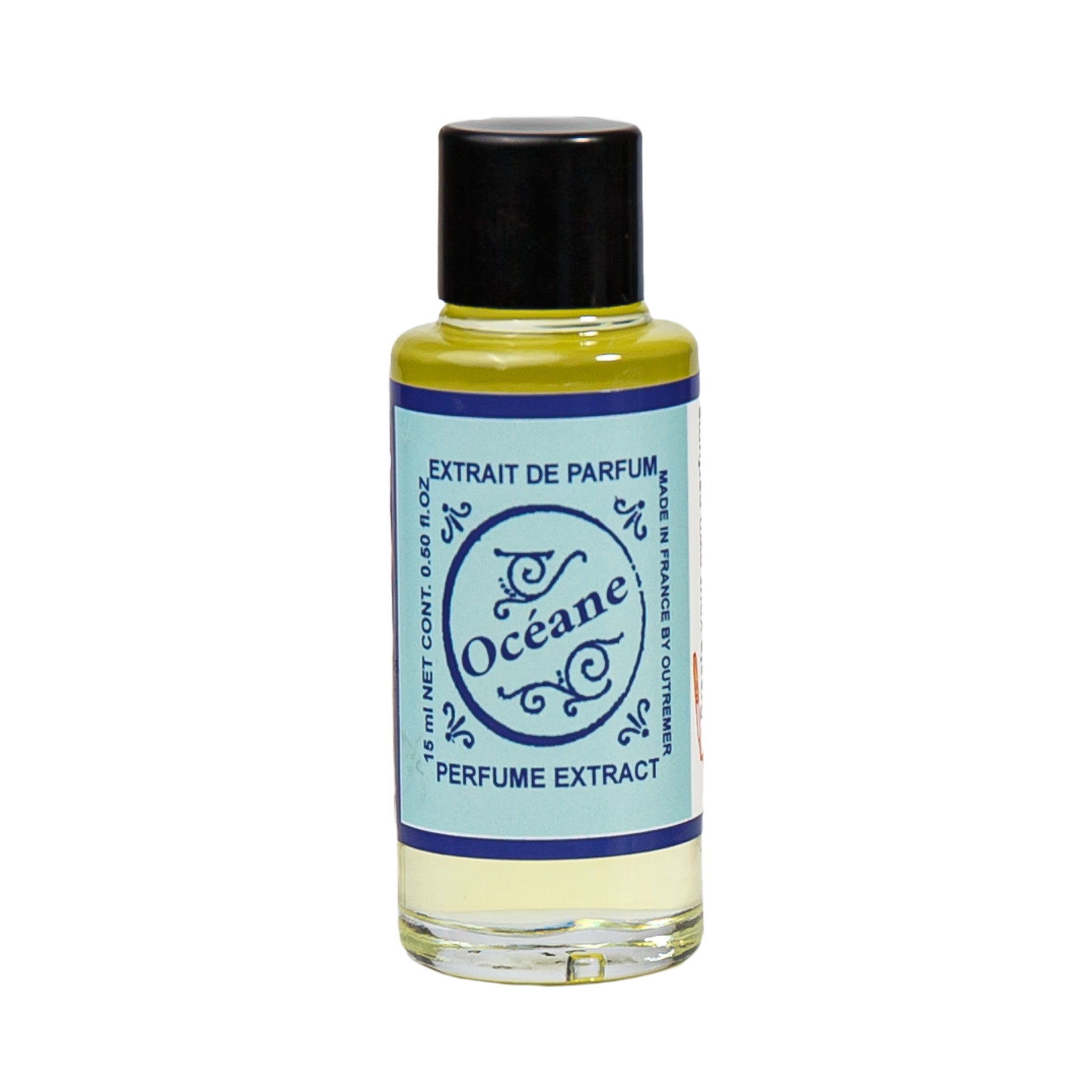 Primary Image of Oceane Perfume Extract, a small glass bottle with a label that says oceane perfume extract