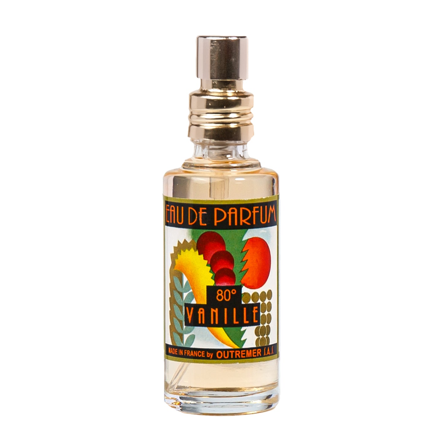 Primary Image of Vanille 80 Degrees EDP (15 ml), small perfume bottle with illustrated label