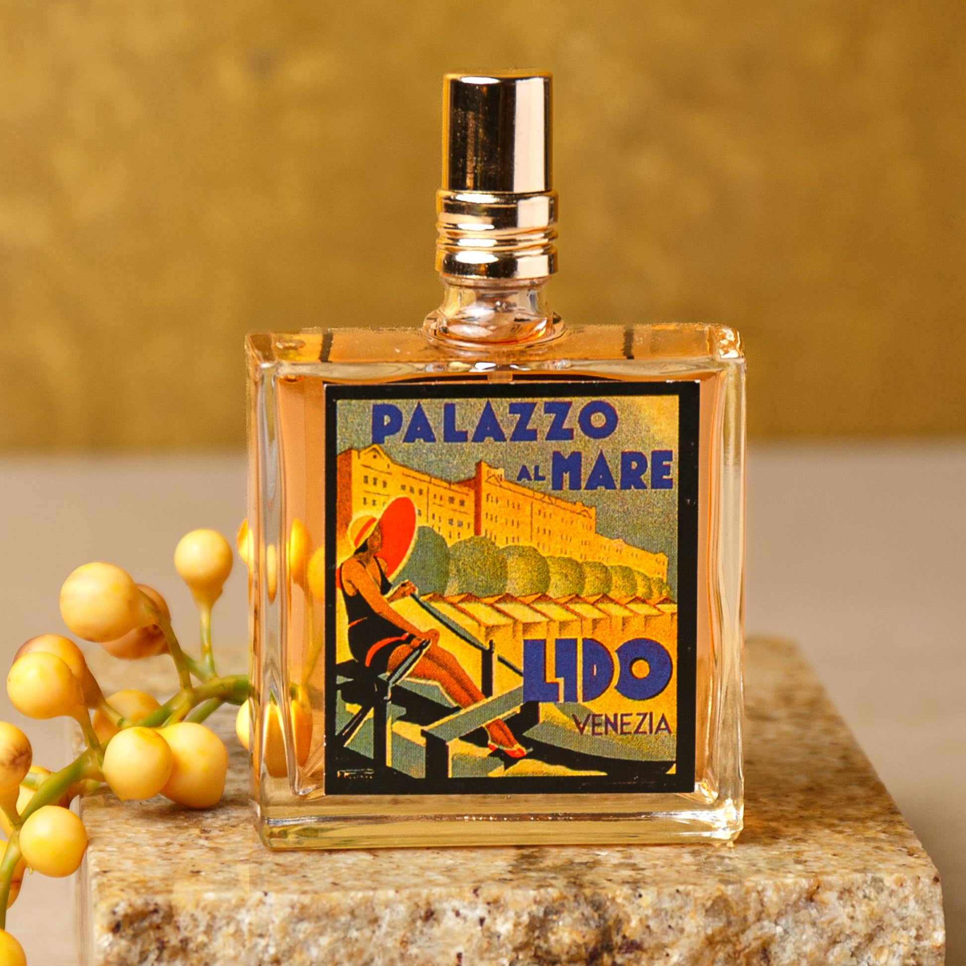 Alternate Image of Palazzo al Mare Eau de Toilette, square perfume bottle with illustrated label