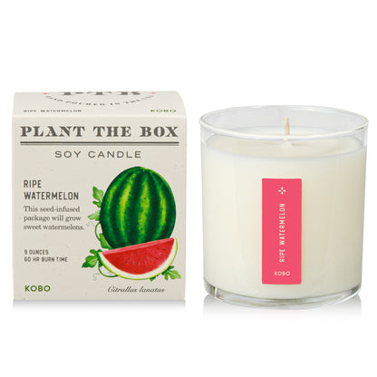 Primary Image of Plant the Box Ripe Watermelon Candle 