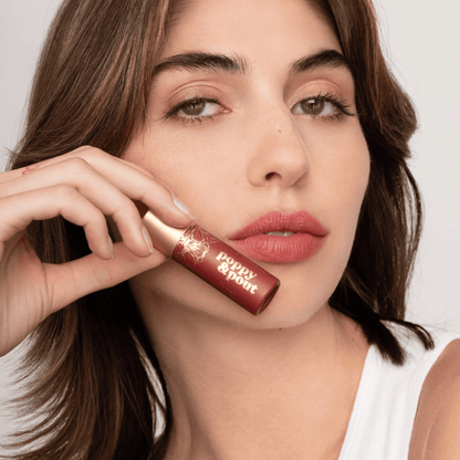 Model image of Poppy & Pout Penny Lip Tint 