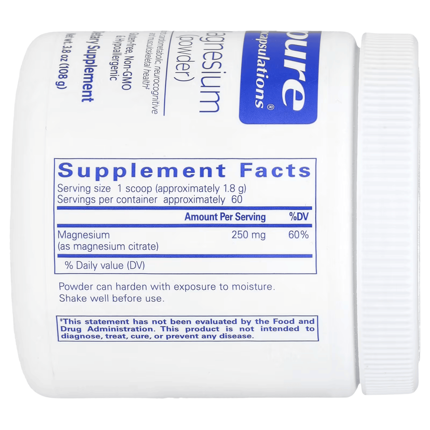 Alternate image of Pure Encapsulations Magnesium Powder (108 g)