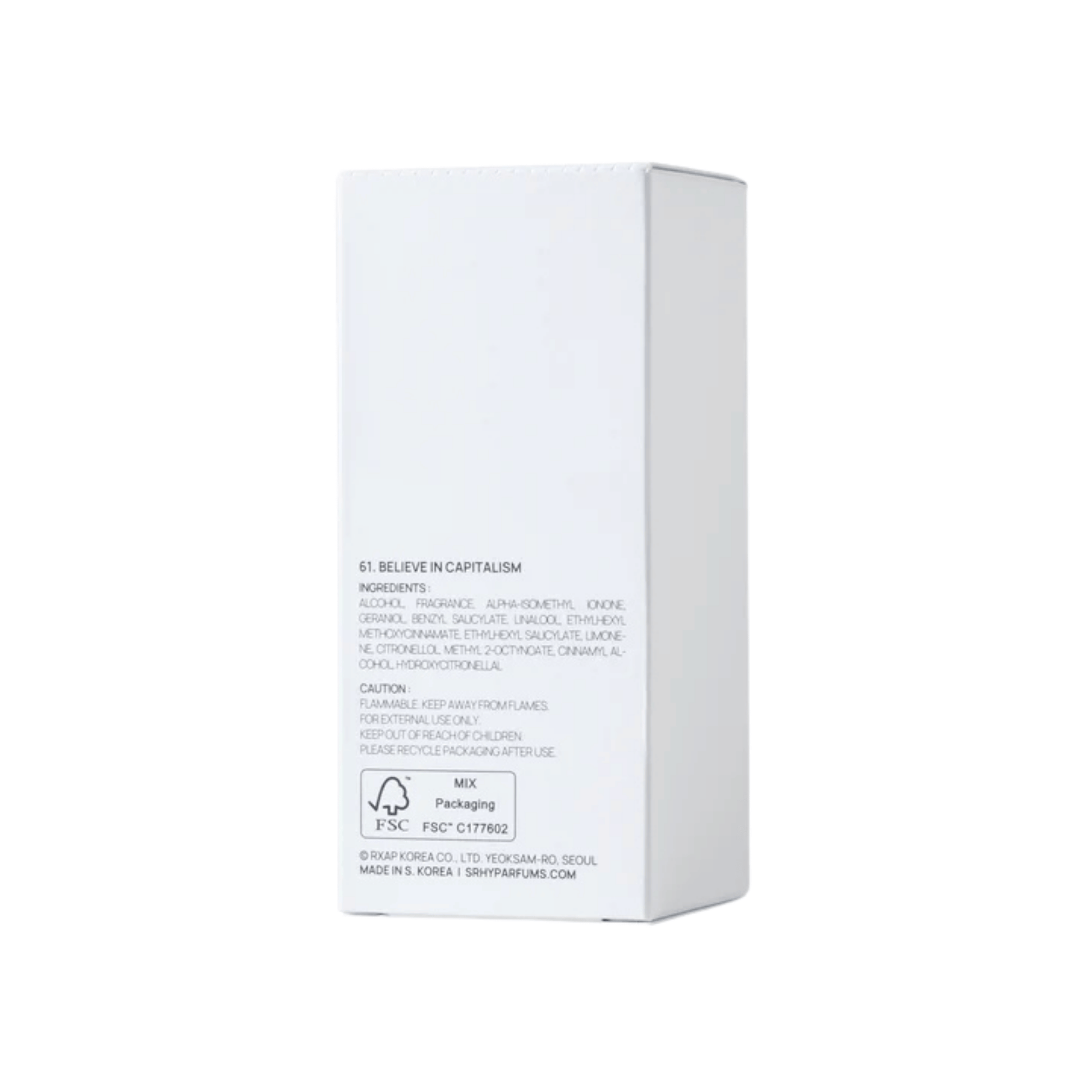 Alternate image of SRHY 61. Believe In Capitalism EDP (100 ml)