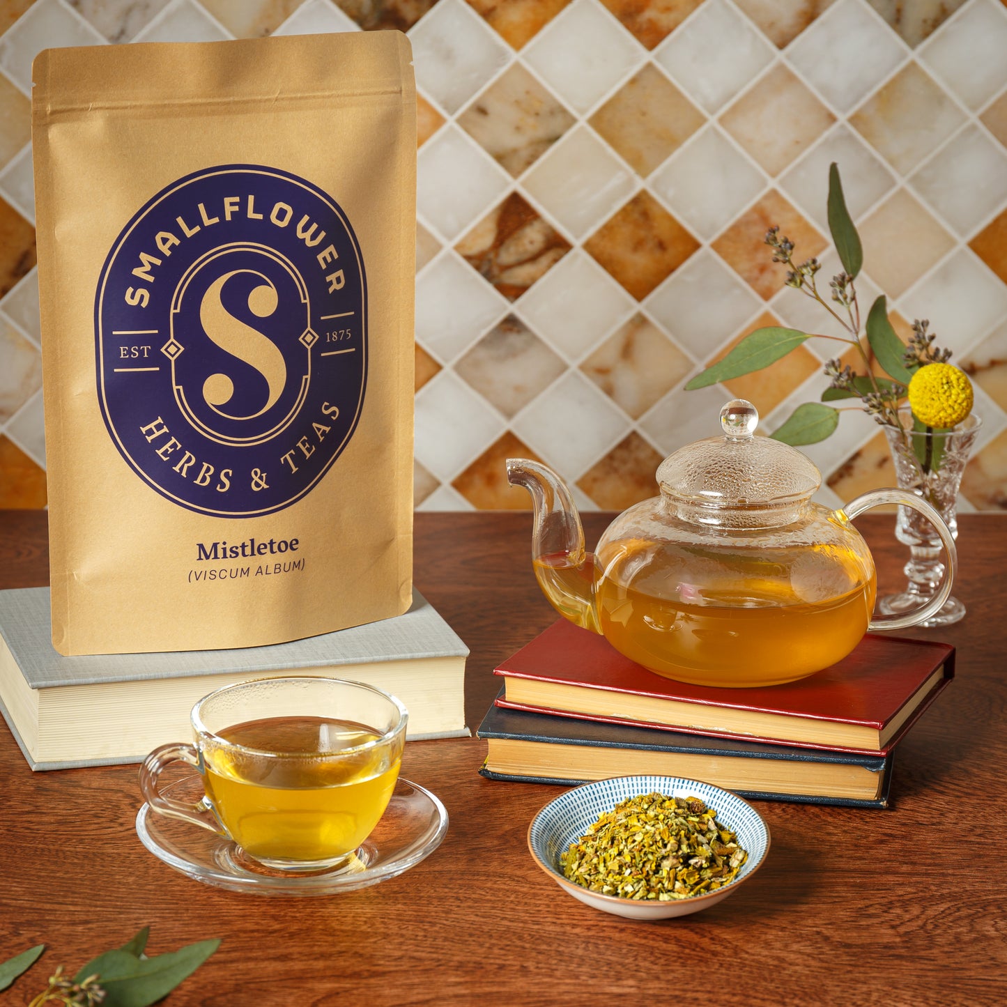 Lifestyle Image of Smallflower Mistletoe Tea