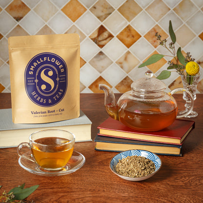 Lifestyle Image of Smallflower Valerian Root Tea