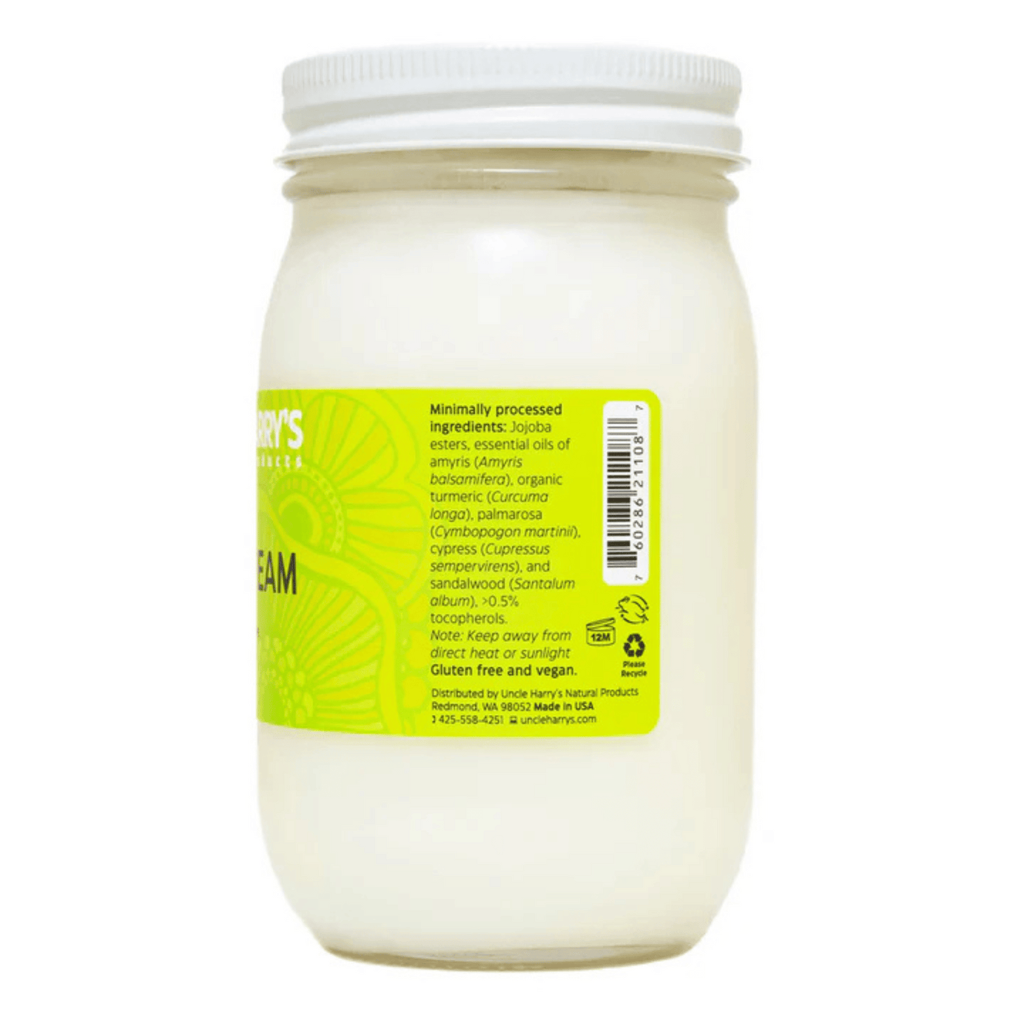 Uncle Harry's Natural Products Ayurvedic Face Cream (16 fl oz) #10089576
