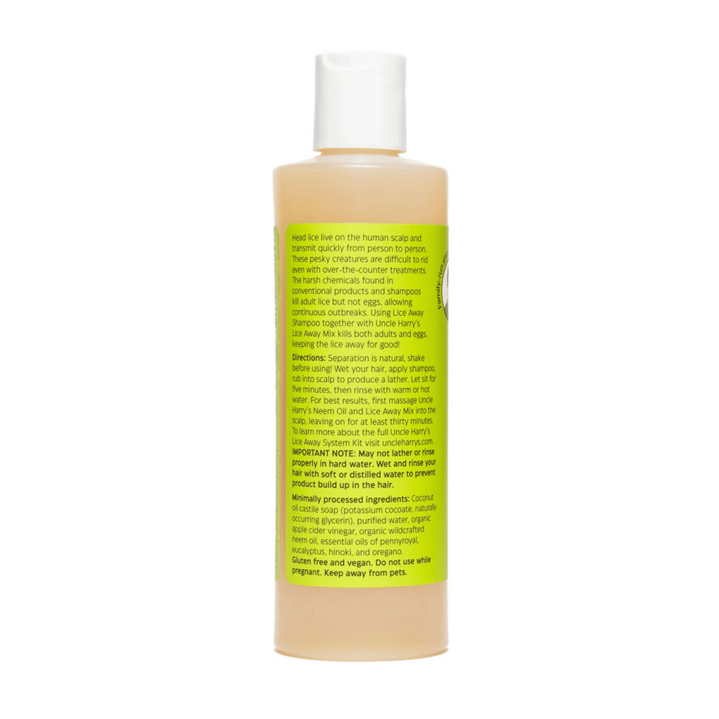 Uncle Harry's Natural Products Lice Away Shampoo (8 fl oz) #10089649