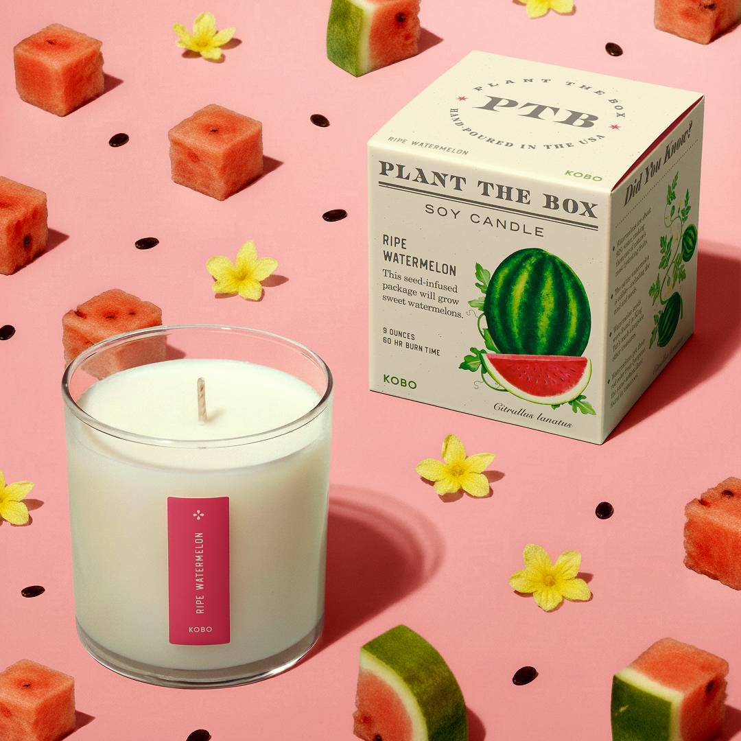 Alternate Image of Plant the Box Ripe Watermelon Candle 