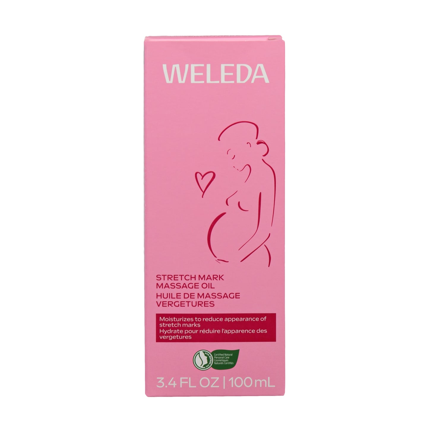 Primary Image of Stretch Mark Massage Oil, pink box