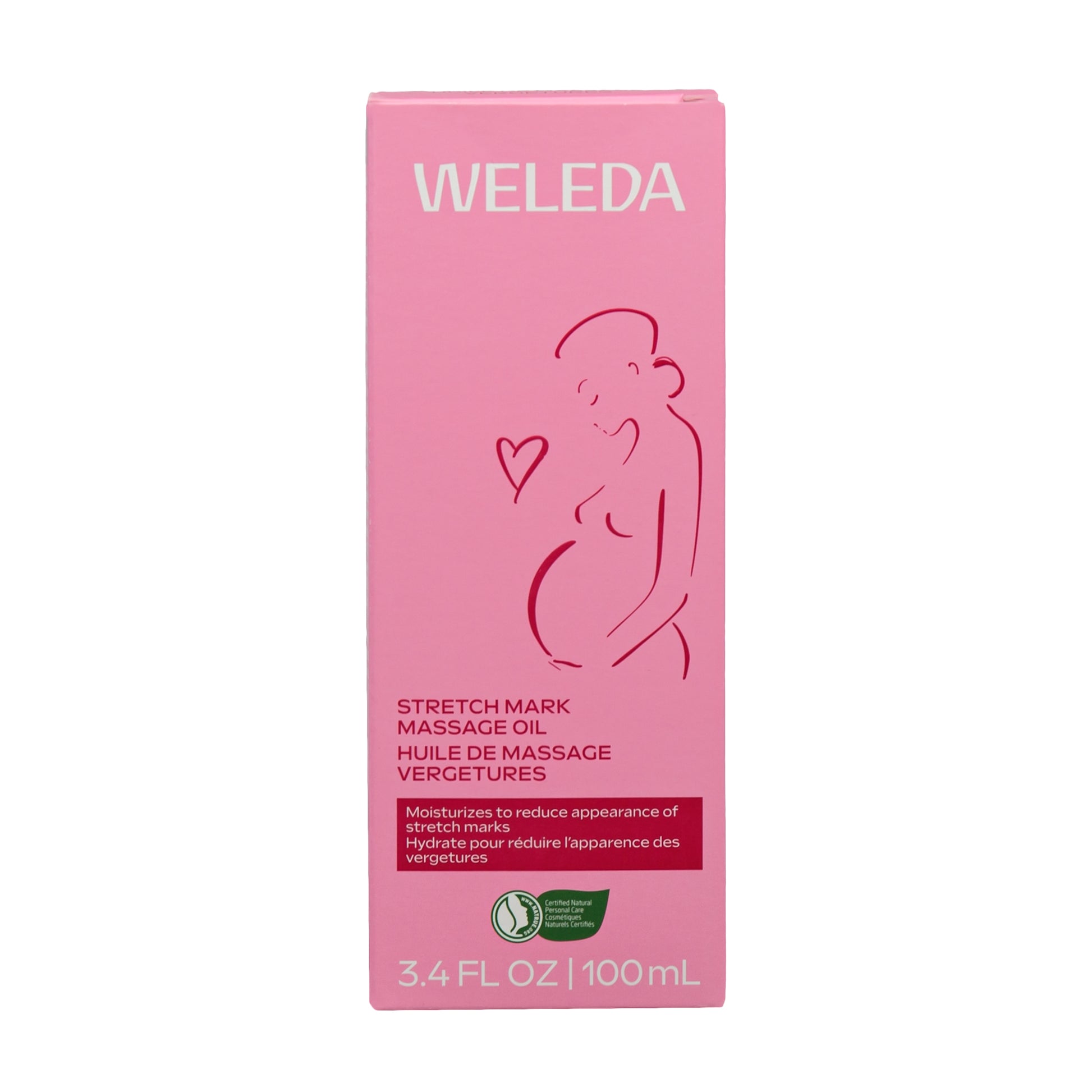 Primary Image of Stretch Mark Massage Oil, pink box