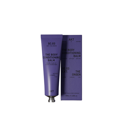 Primary Image of Sc.03 The Onsen Body Conditioning Balm, purple metal lotion tube
