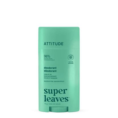 Primary image of Super Leaves Sage & Rosemary Deodorant, green deodorant stick