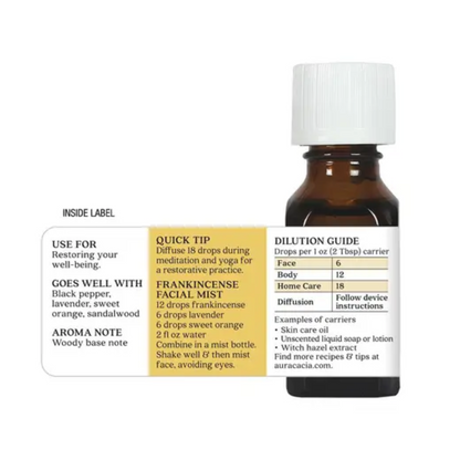 alternative image of aura cacia frankincense oil