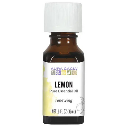 primary image of aura cacia lemon essential oil