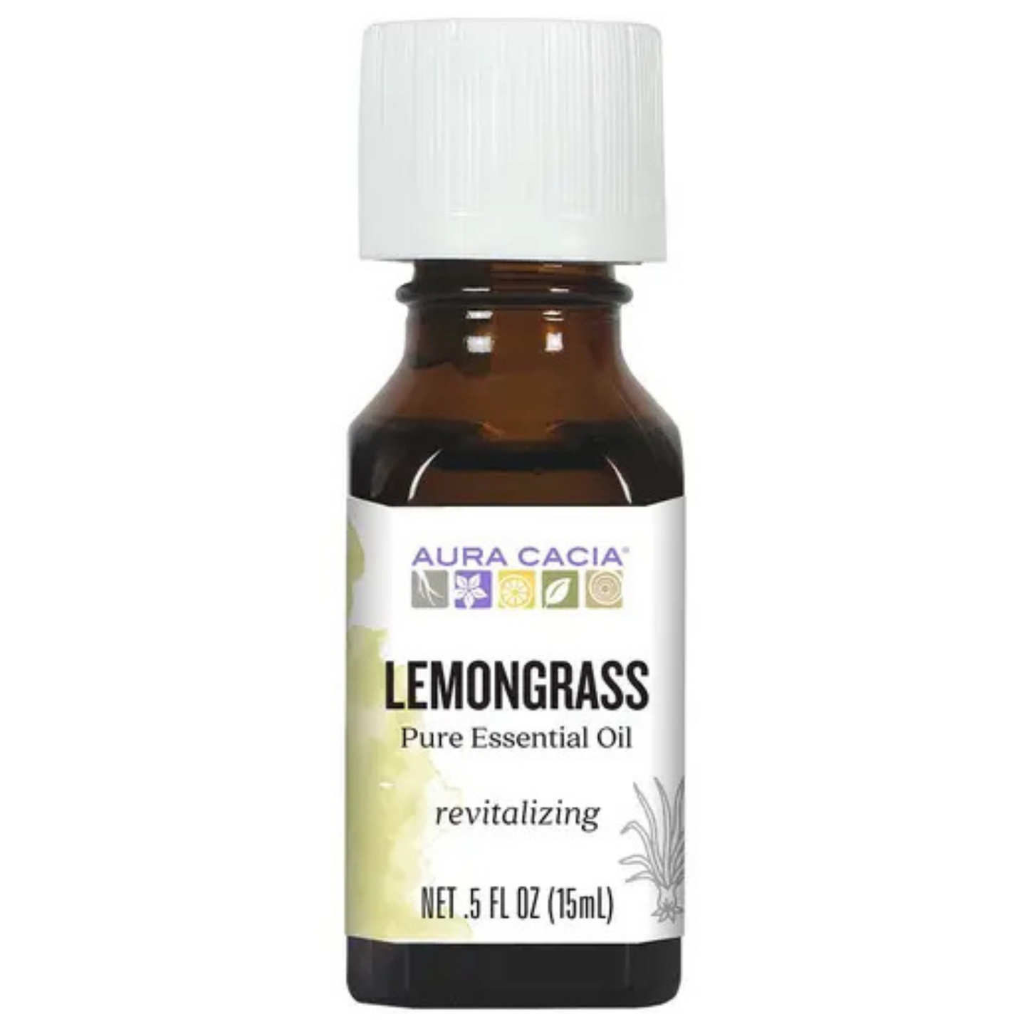 primary image of aura cacia lemongrass essential oil