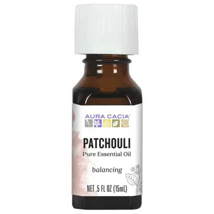primary image of aura cacia patchouli essential oil 