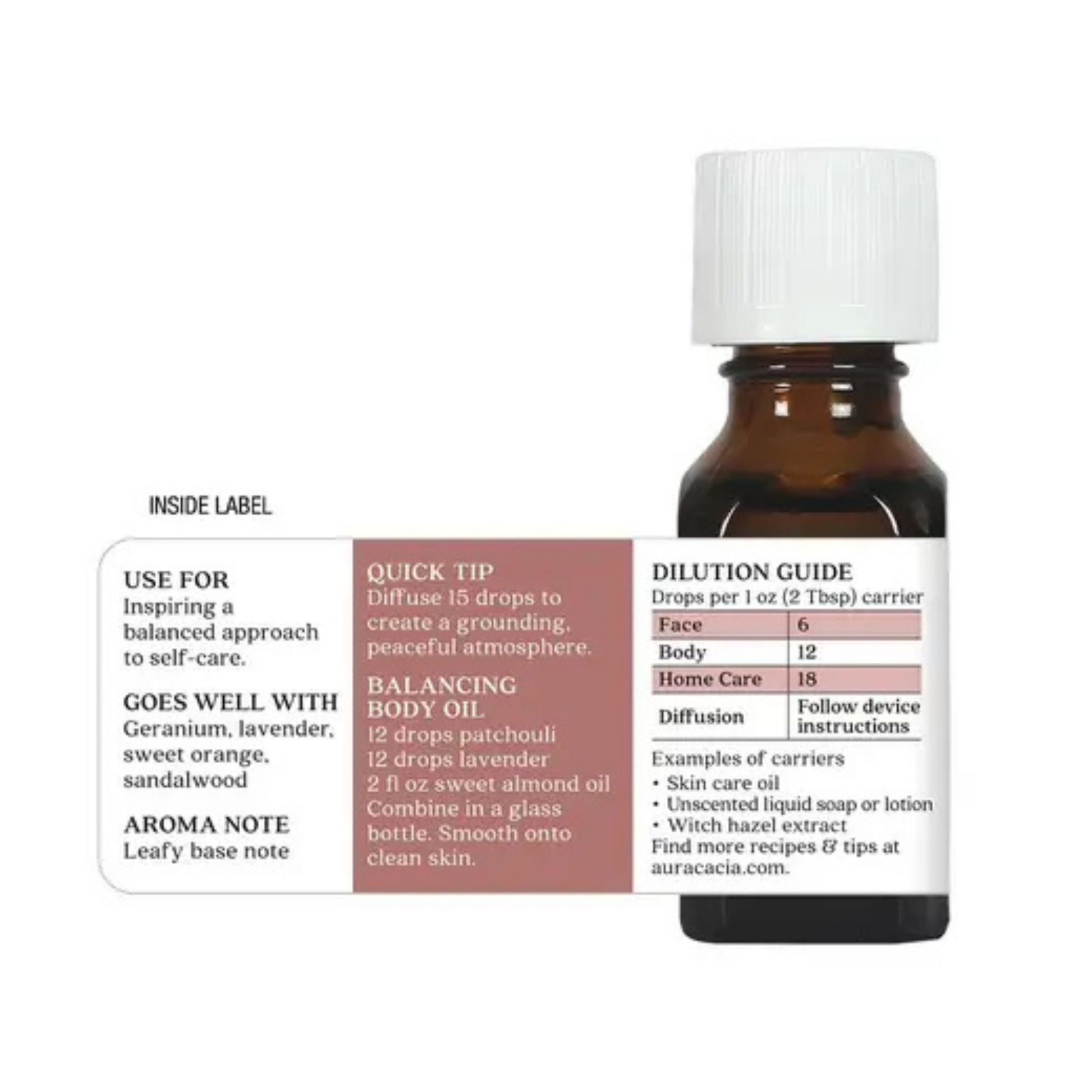 alternate image of aura cacia patchouli essential oil 