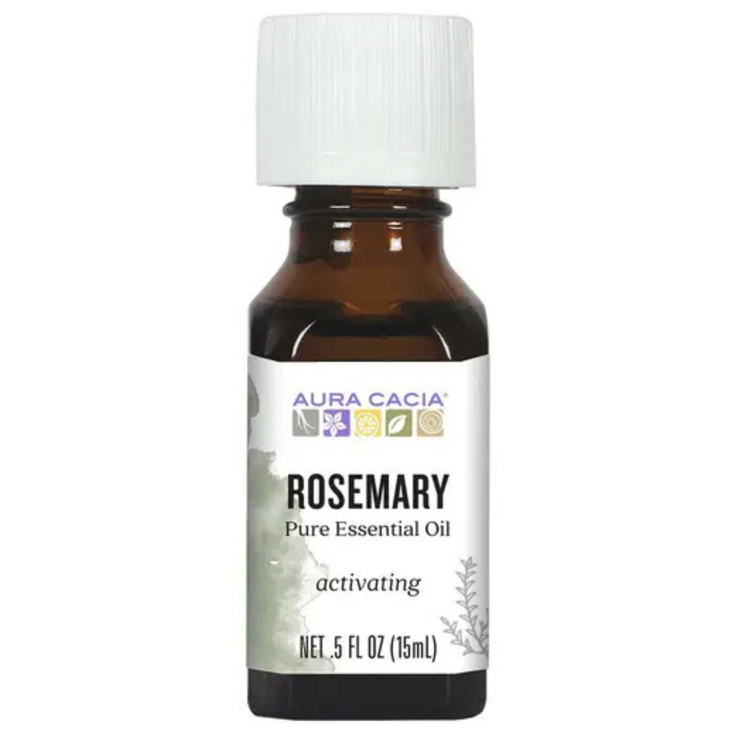 primary image of aura cacia rosemary essential oil