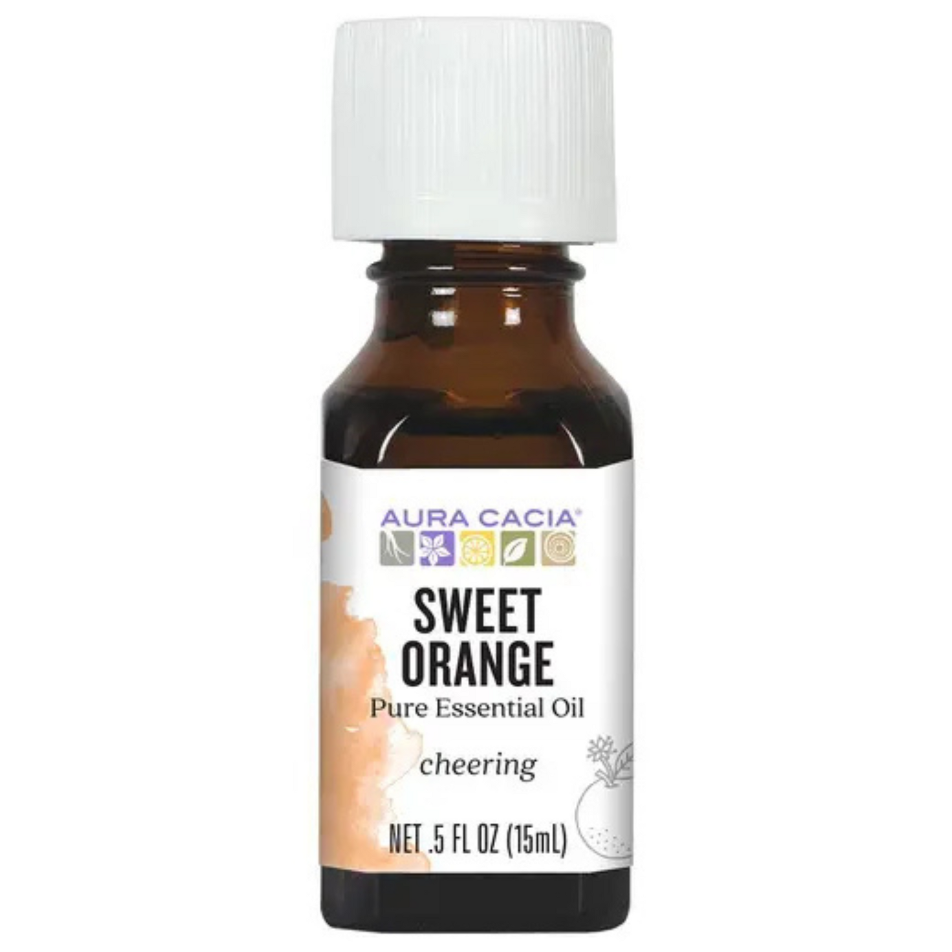 primary image of aura cacia sweet orange essential oil