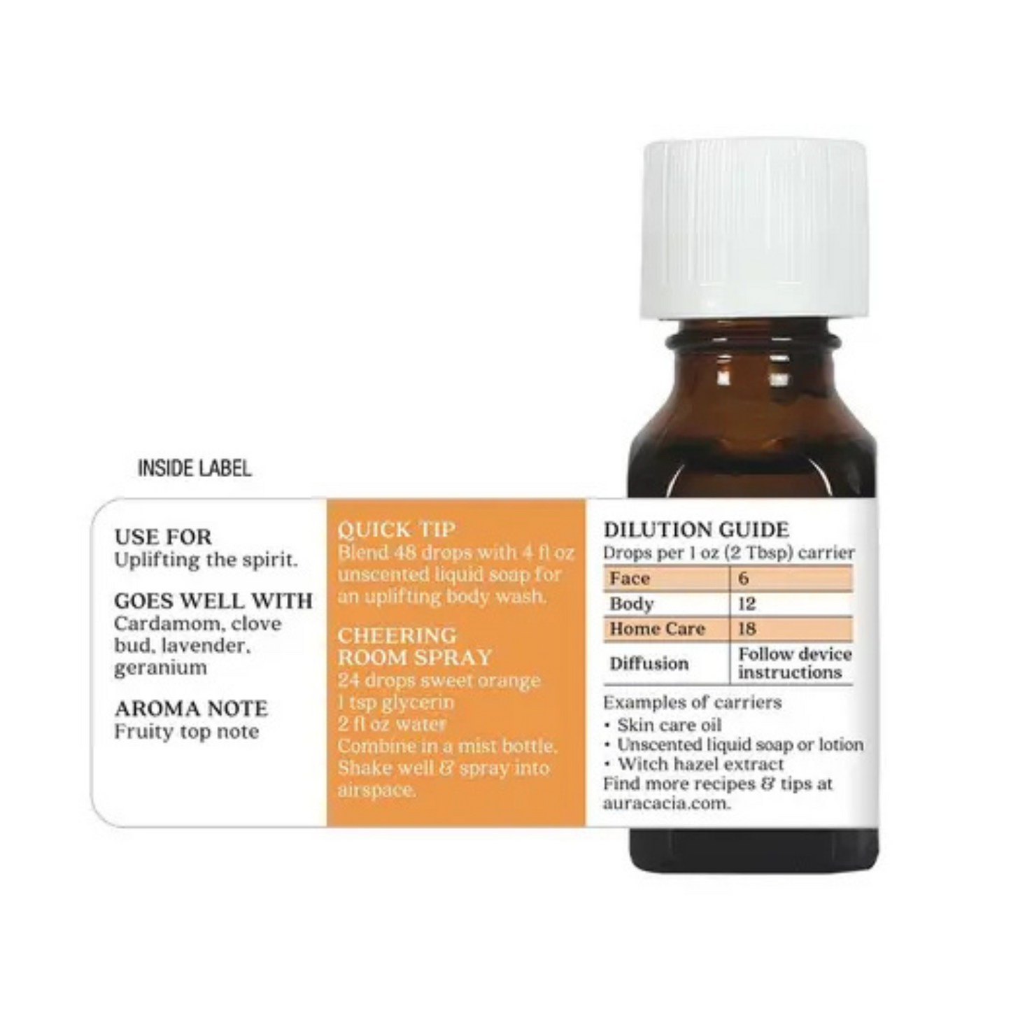 alternate image of aura cacia sweet orange essential oil