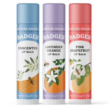 Badger Holiday Red Lip Balm Set (3 x 4.2 g ) #10088519