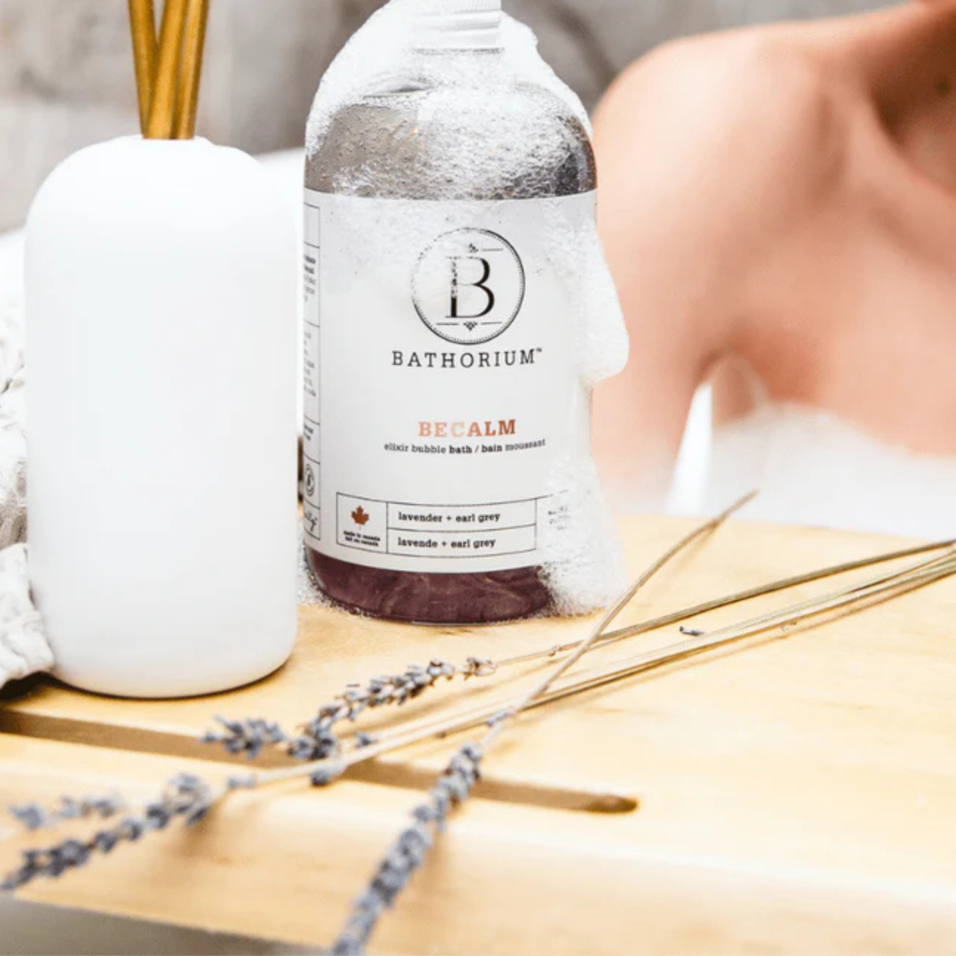 Alternative Lifestyle Image of Bathorium BeCalm Elixir Bubble Bath
