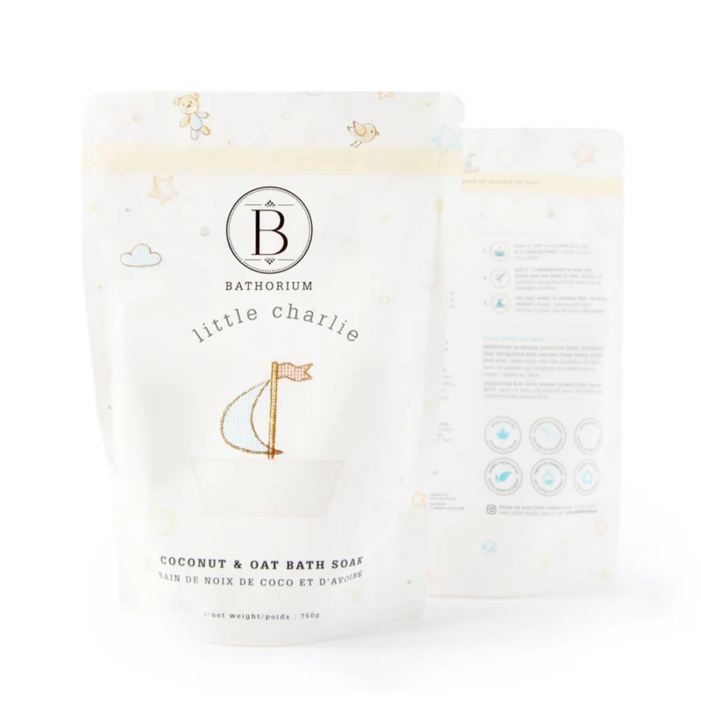 Image of Bathorium Little Charlie Coconut and Oat Bath Soak lg