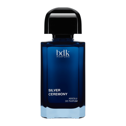 Primary Image of Silver Ceremony ADP, blue square perfume bottle