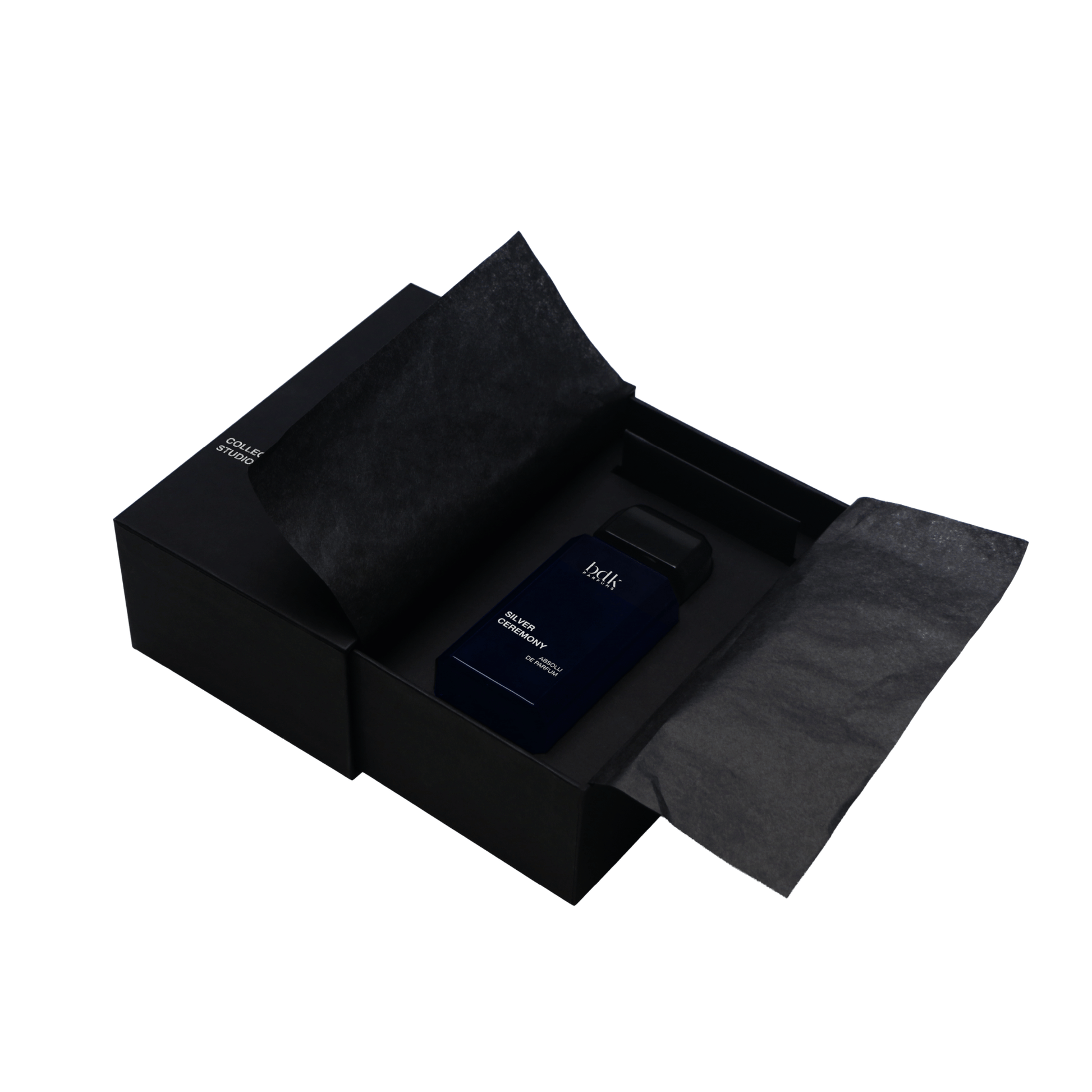 Alternate Image of Silver Ceremony ADP, blue square perfume bottle in black box