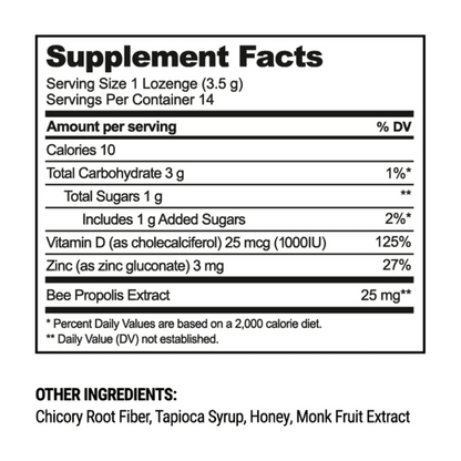alternate image of beekeepers naturals propolis honey soothing lozenges