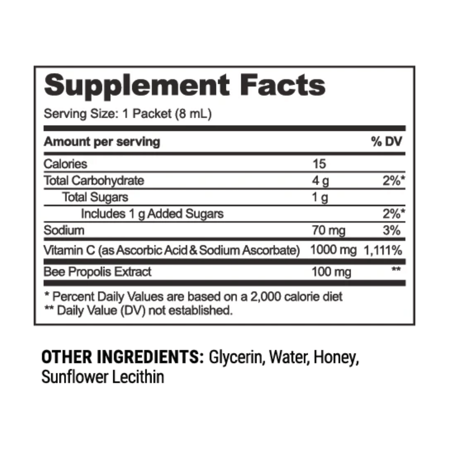 Alternate Image of Propolis + Vitamin C Liposomal Packet