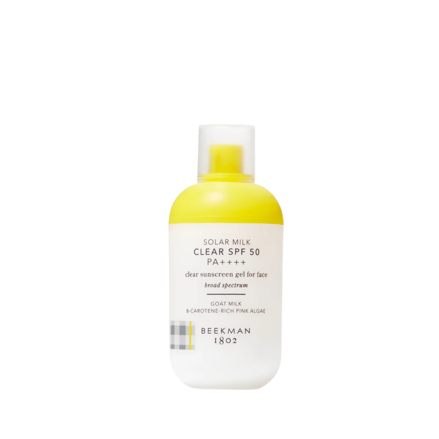 primary image of beekman 1802 solar milk clear spf sunscreen gel