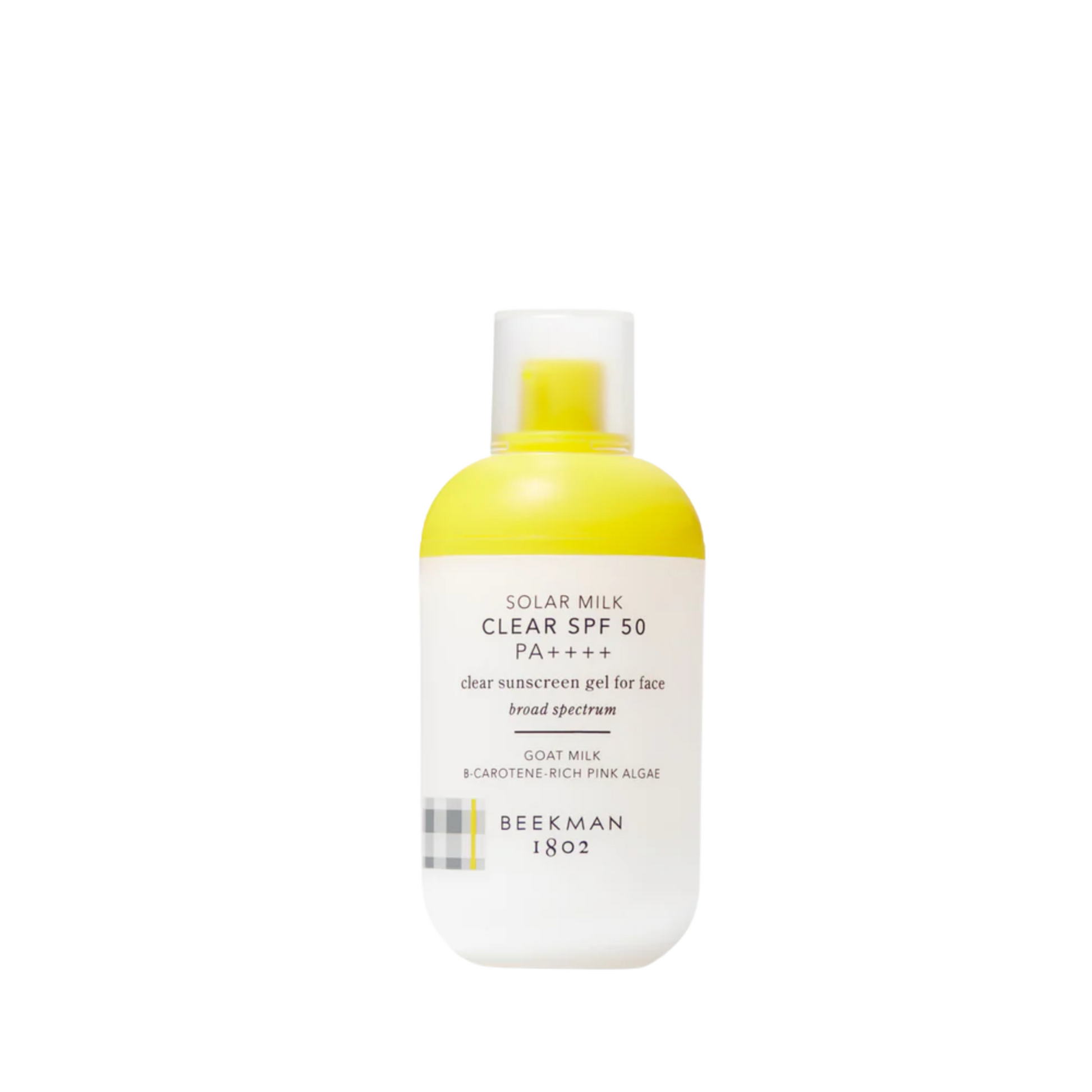 primary image of beekman 1802 solar milk clear spf sunscreen gel