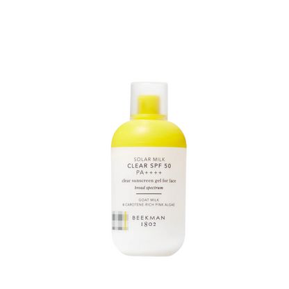 primary image of beekman 1802 solar milk clear spf sunscreen gel