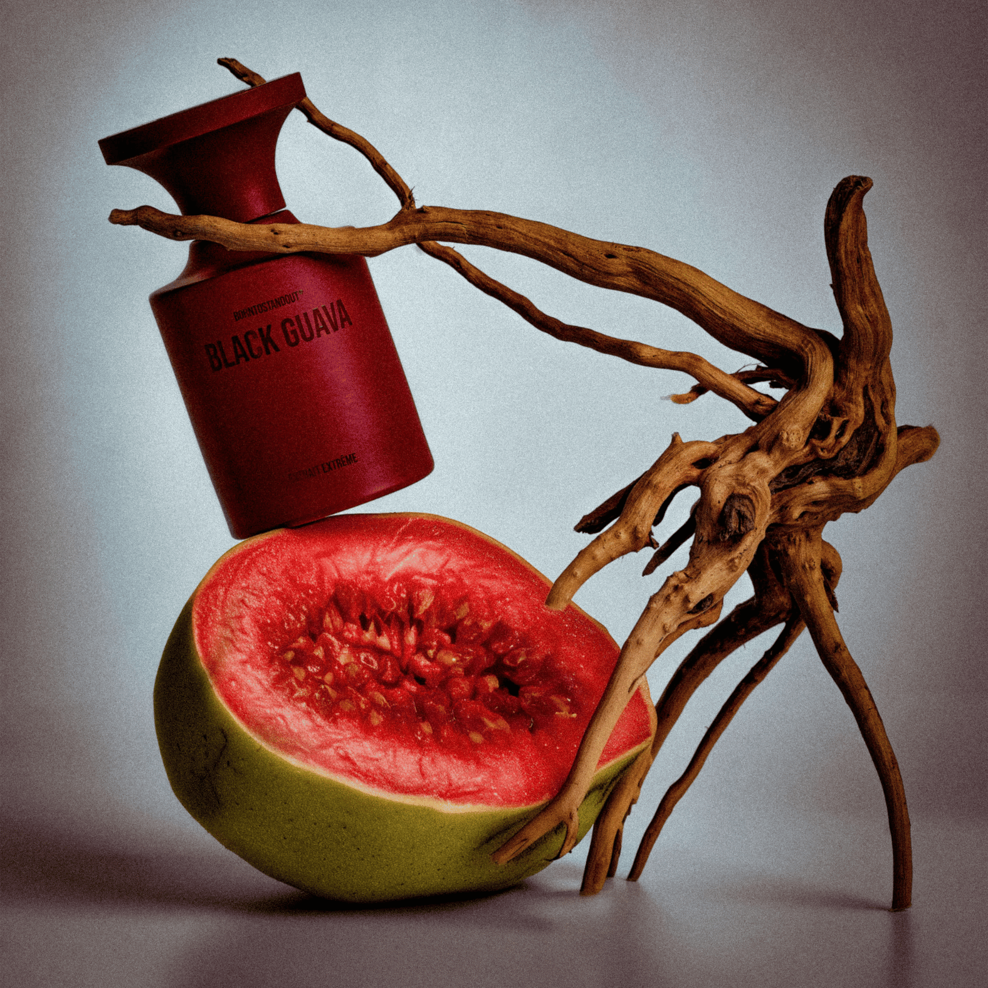 Alternate Image of Black Guava Extrait Extreme, dark red perfume bottle