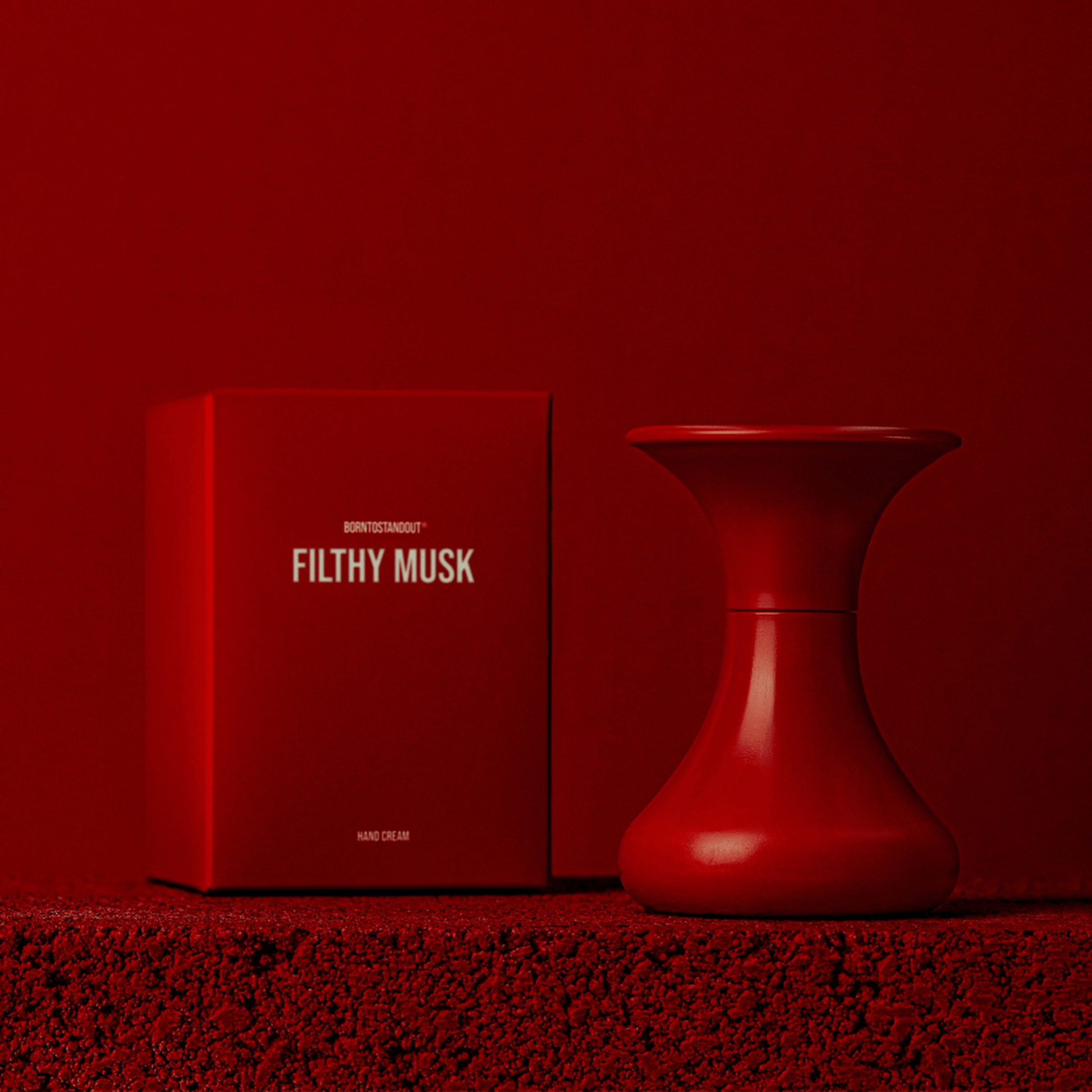 Alternate Image of Filthy Musk Hand Cream, red hand cream bottle and box