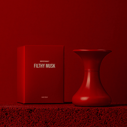Alternate Image of Filthy Musk Hand Cream, red hand cream bottle and box