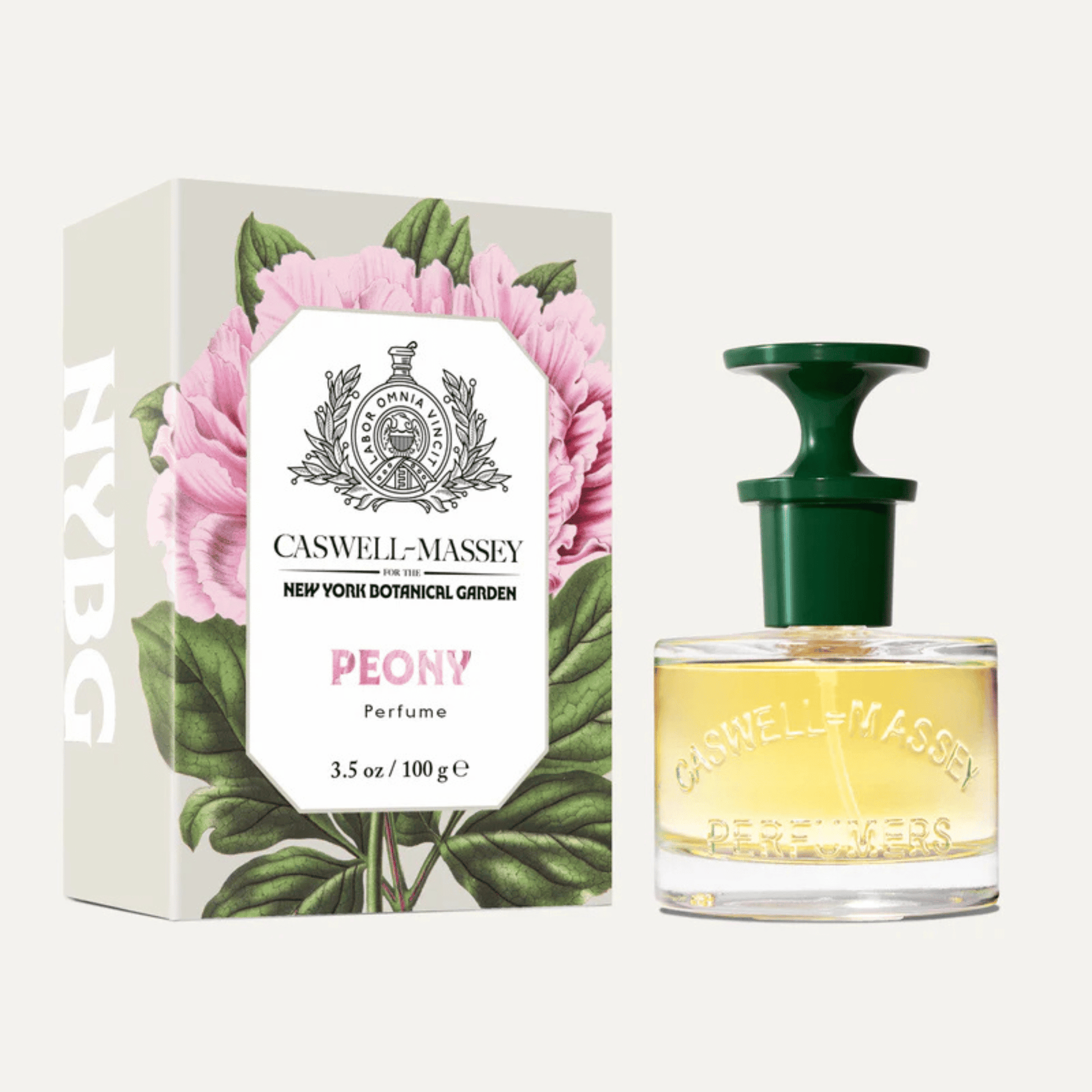 Alternate Image of Peony Perfume, perfume bottle with green lid and box