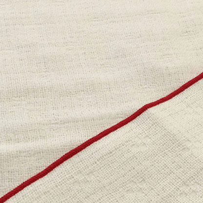 Alternate Image of Three Layer Organic Cotton + Silk Cloth, beige cloth with red edge