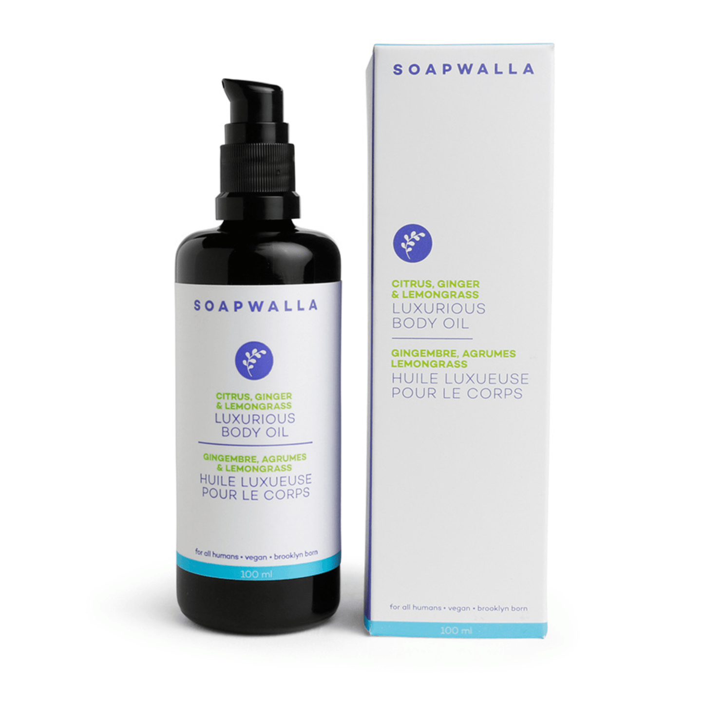 Soapwalla Luxurious Body Oil - Citrus, Ginger & Lemongrass (4 fl oz) #10078155